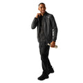 Black - Close up - Regatta Mens Torrens Full Zip Fleece Jacket