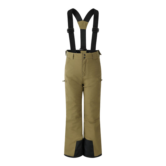 Martini Olive - Front - Dare 2B Childrens-Kids Pow II Waterproof Ski Trousers