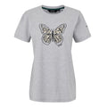 Grey Marl - Front - Regatta Womens-Ladies Filandra VX Butterfly T-Shirt