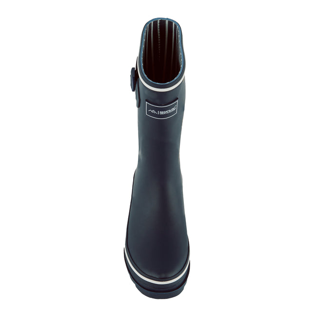 Navy - Pack Shot - Regatta Womens-Ladies Amelia Logo Wellington Boots