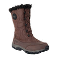 Chestnut Brown-Black - Front - Regatta Womens-Ladies Kirkwood Walking Boots