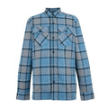 Grey-Blue - Front - Regatta Mens Spennith Checked Shirt Jacket