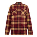 Dark Maroon-Light Vanilla - Front - Regatta Mens Spennith Checked Shirt Jacket