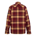 Dark Maroon-Light Vanilla - Back - Regatta Mens Spennith Checked Shirt Jacket