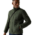 Dark Khaki-Black - Lifestyle - Regatta Womens-Ladies Haire Padded Jacket