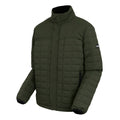 Dark Khaki-Black - Side - Regatta Womens-Ladies Haire Padded Jacket