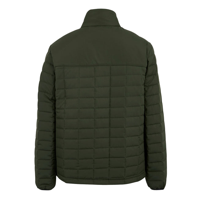 Dark Khaki-Black - Back - Regatta Womens-Ladies Haire Padded Jacket