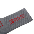 Grey Marl-Red - Side - Regatta Mens Bamboo Crew Socks