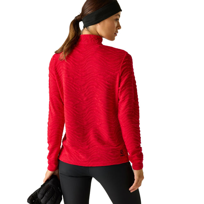 True Red - Pack Shot - Dare 2B Womens-Ladies Glamourize III Quilted Quarter Zip Midlayer
