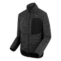 Ash Marl-Black - Side - Regatta Mens Baslinn Fleece Jacket
