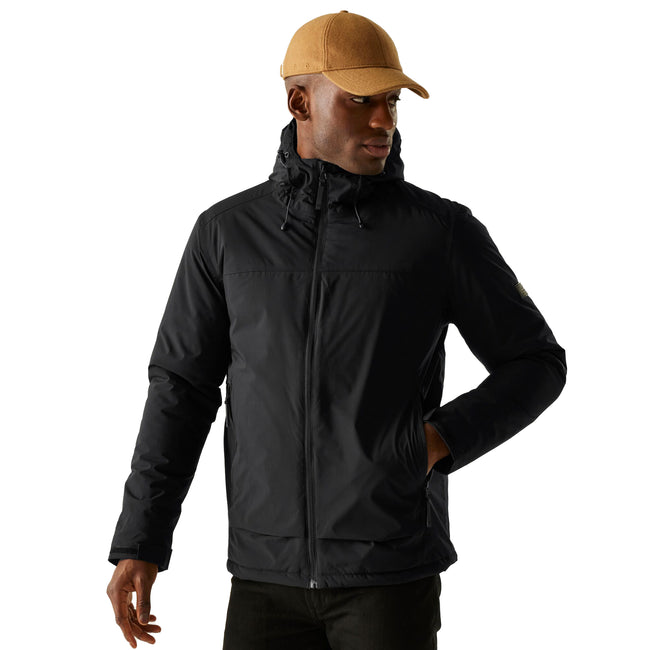 Black - Lifestyle - Regatta Mens Insulated Waterproof Jacket