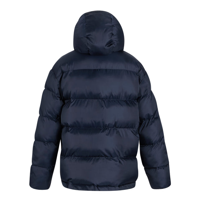 Navy - Back - Regatta Womens-Ladies Orla Kiely Flowers Quilted Oversized Jacket