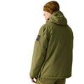 Olive Green - Pack Shot - Dare 2B Mens Freeride II Colour Block Overhead Ski Jacket
