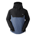 Blue Indigo - Front - Dare 2B Mens Freeride II Colour Block Overhead Ski Jacket