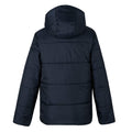 Blue - Back - Regatta Girls Orla Kiely Plain Padded Jacket