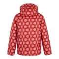 Red - Back - Regatta Girls Orla Kiely Plain Padded Jacket