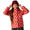 Red - Lifestyle - Regatta Girls Orla Kiely Plain Padded Jacket