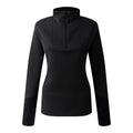 Black - Front - Dare 2B Womens-Ladies Core Stretch Quarter Zip Midlayer