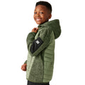 Oil Green - Lifestyle - Regatta Childrens-Kids Newhill Hybrid Jacket