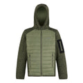 Oil Green - Front - Regatta Childrens-Kids Newhill Hybrid Jacket