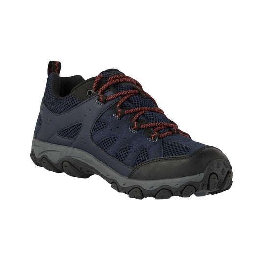 Navy-Potters Clay - Front - Regatta Mens Edgepoint IV Low Walking Shoes