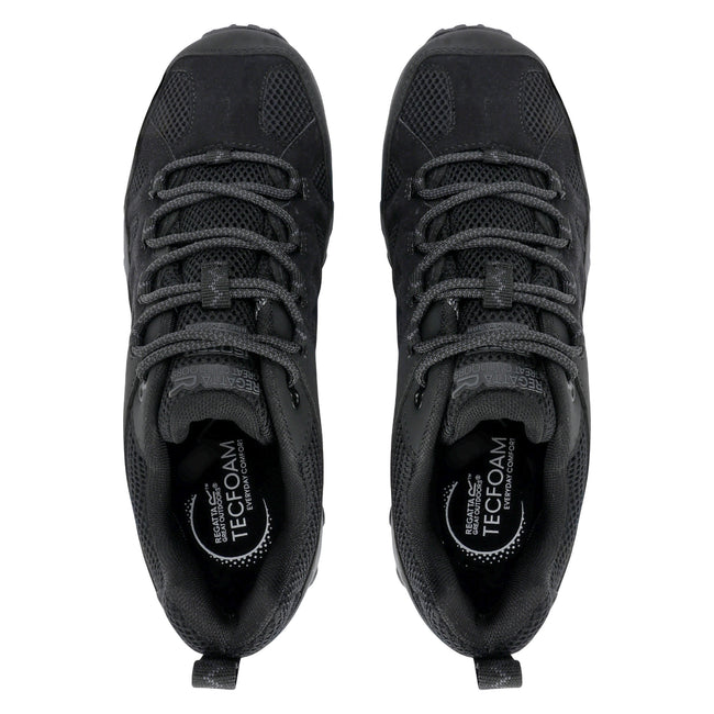 Black-Granite - Lifestyle - Regatta Mens Edgepoint IV Low Walking Shoes