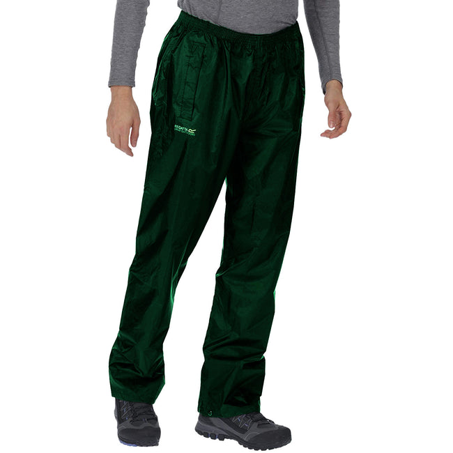 Dark Olive - Back - Regatta Great Outdoors Mens Outdoor Classics Stormbreak Waterproof Overtrousers
