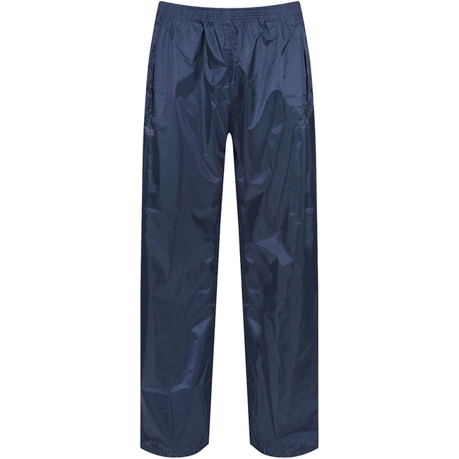Navy - Front - Regatta Great Outdoors Mens Outdoor Classics Stormbreak Waterproof Overtrousers