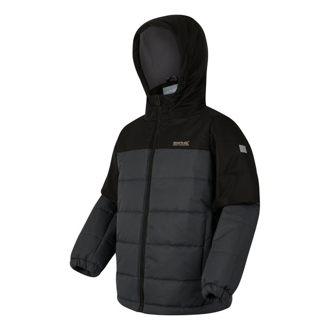 Black-Seal Grey - Side - Regatta Childrens-Kids Lofthouse Insulated Jacket