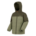 Olive Night-Oil Green-Pumpkin Spice - Side - Regatta Childrens-Kids Lofthouse Insulated Jacket