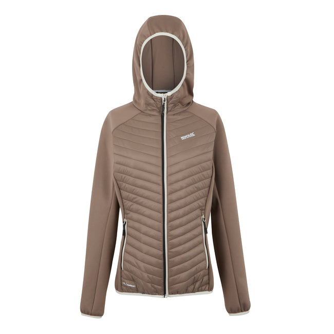 Mocha - Front - Regatta Womens-Ladies Anderson Hybrid Jacket