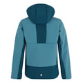Storm Blue-Moroccan Blue - Back - Regatta Childrens-Kids Haydenbury Waterproof Soft Shell Jacket