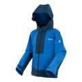 Snorkel Blue-Moonlight Denim - Side - Regatta Childrens-Kids Haydenbury Waterproof Soft Shell Jacket