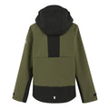 Olive Night-Black - Back - Regatta Childrens-Kids Haydenbury Waterproof Soft Shell Jacket