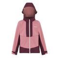 Dusty Rose-Fig - Front - Regatta Childrens-Kids Haydenbury Waterproof Soft Shell Jacket