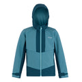 Storm Blue-Moroccan Blue - Front - Regatta Childrens-Kids Haydenbury Waterproof Soft Shell Jacket