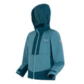 Storm Blue-Moroccan Blue - Side - Regatta Childrens-Kids Haydenbury Waterproof Soft Shell Jacket