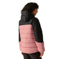 Dusty Rose-Black - Pack Shot - Regatta Womens-Ladies Aldthorn Quilted Jacket