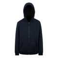 Navy-Black - Front - Regatta Mens Naddle Fleece Full Zip Hoodie