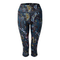 Black - Front - Dare 2B Womens-Ladies Energetic Print 3-4 Leggings