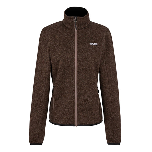 Mocha - Front - Regatta Womens-Ladies Newhill Full Zip Fleece Jacket