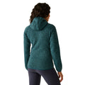 Moroccan Blue - Pack Shot - Regatta Womens-Ladies Newhill Hooded Fleece Jacket