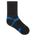 Dark Grey-Snorkel Blue - Front - Regatta Childrens-Kids Blister Protect II Crew Socks