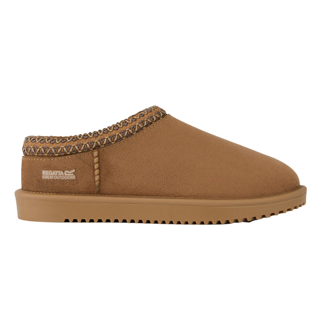 Burnt Tan - Side - Regatta Womens-Ladies Risley Mules