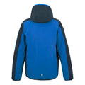 Navy-Snorkel Blue - Back - Regatta Childrens-Kids Volcanics Reflective Waterproof Jacket