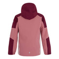 Dark Pimento-Dusty Rose-Lotus - Back - Regatta Girls Trekktain 3 in 1 Jacket