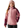 Dark Pimento-Dusty Rose-Lotus - Pack Shot - Regatta Girls Trekktain 3 in 1 Jacket