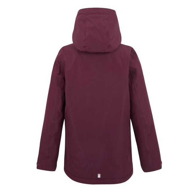 Fig-Dark Pimento - Back - Regatta Childrens-Kids Frelton Waterproof Jacket