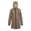 Mocha-Perfectly Pale - Front - Regatta Womens-Ladies Gwynn Insulated Waterproof Jacket