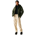 Dark Khaki-Black - Close up - Regatta Womens-Ladies Melane Insulated Waterproof Jacket